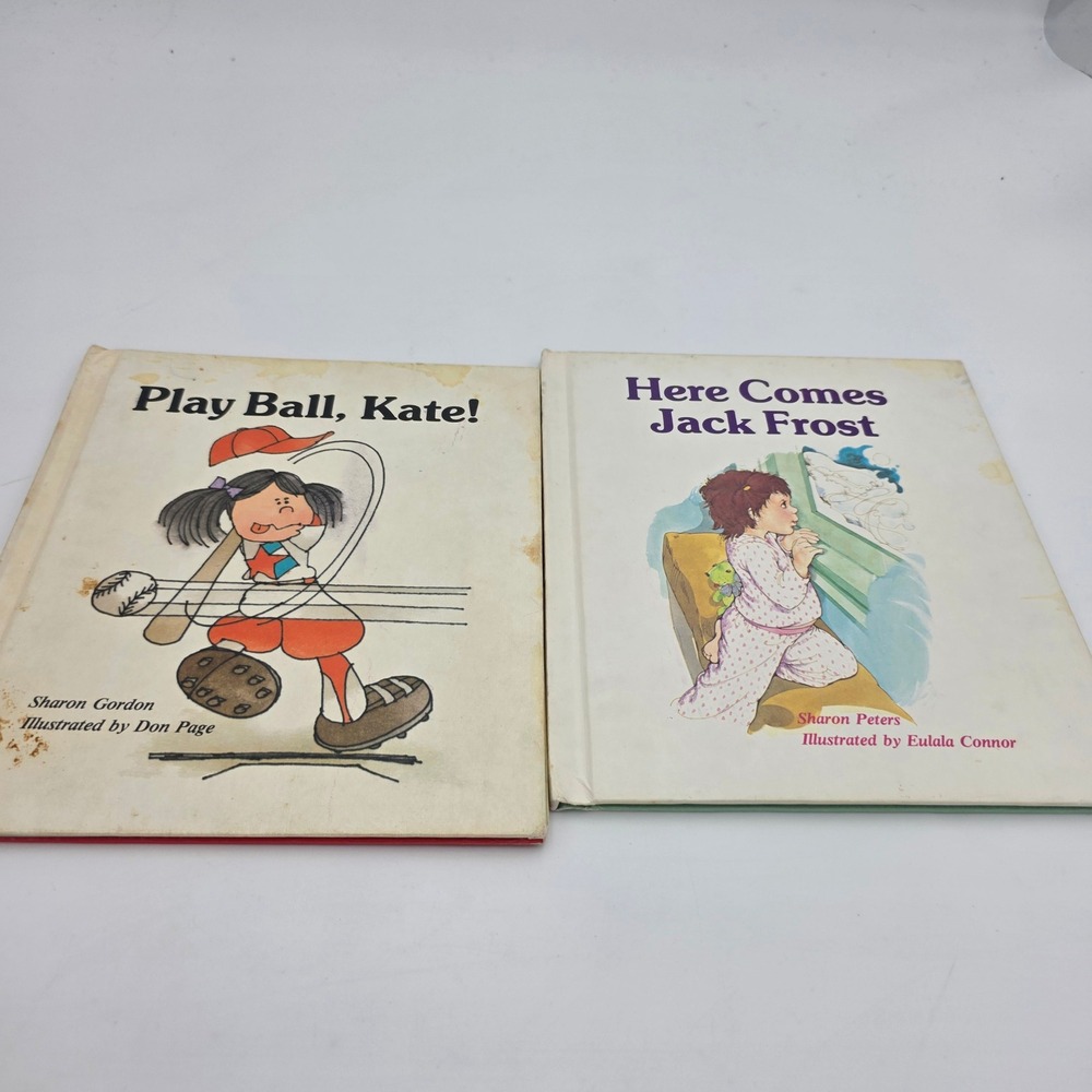 Vintage 1981 Troll Associates First-Start Reader 2 Book Set Play Ball Kate Frost